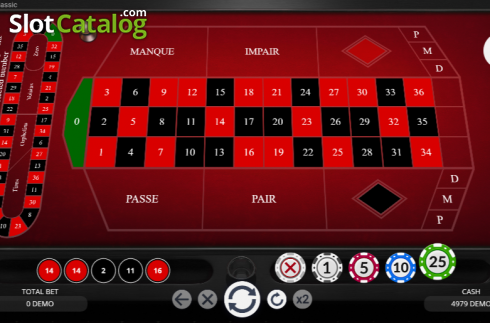 Game screen. French Roulette (Evoplay Entertainment) slot