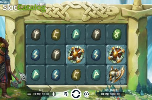 Reel screen. Runes of Destiny slot