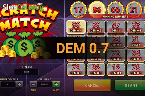 Bildschirm4. Scratch Match slot