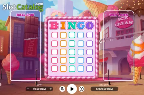 Game screen. Candy Dreams: Bingo slot