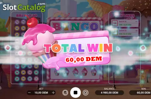 Win screen 2. Candy Dreams: Bingo slot