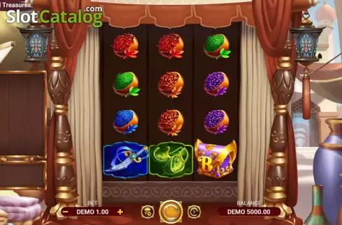 Game Screen. Unlimited Treasures slot