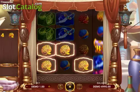 Win Screen. Unlimited Treasures slot