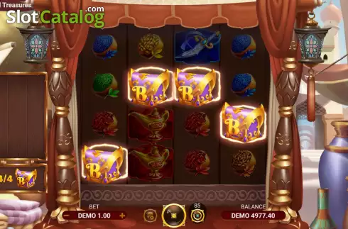 Free Spins Win Screen. Unlimited Treasures slot