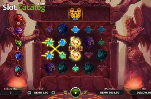 Free Spins Gameplay Screen. X-Demon slot
