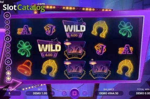 Free Spins Win Screen 3. Neon Capital slot