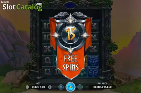 Free Spins Win Screen 2. Northern Temple slot