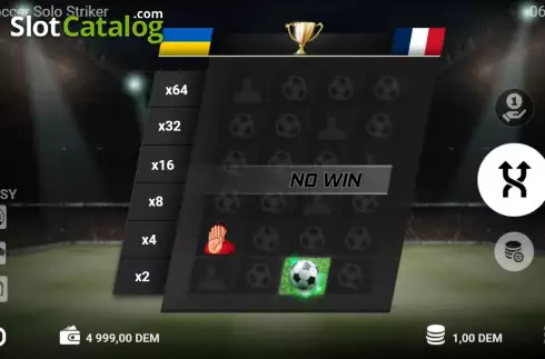 Bildschirm4. Soccer Solo Striker slot