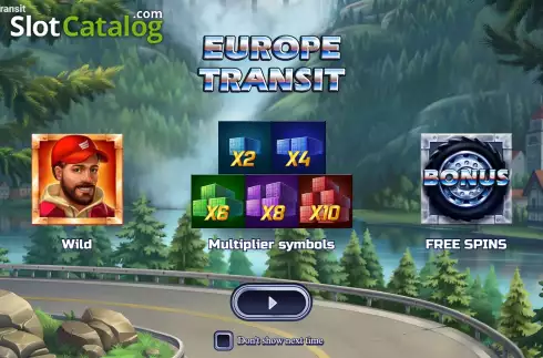 Start Screen. Europe Transit slot