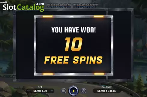 Free Spins Win Screen 2. Europe Transit slot