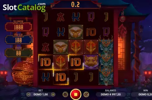 Win screen. Legacy of the Sages slot