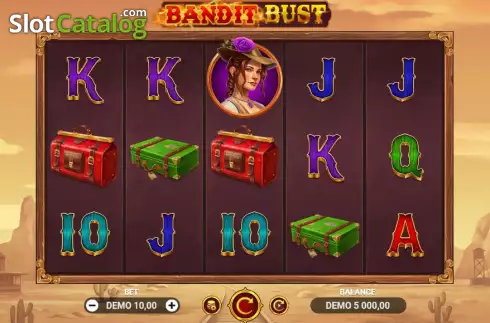 Game screen. Bandit Bust slot