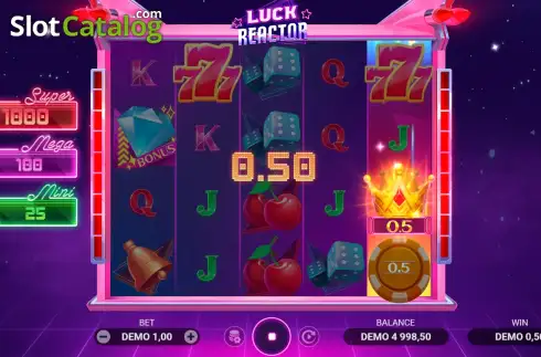 Skärmdump3. Luck Reactor slot