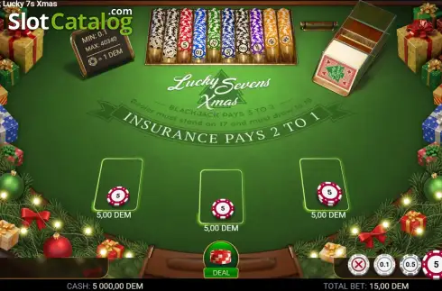 Blackjack Lucky 7s Xmas game. Blackjack Lucky 7s Xmas slot
