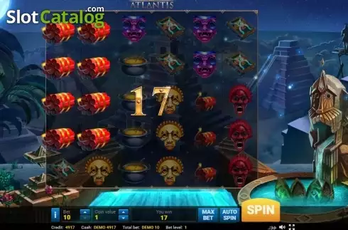 Win screen. Atlantis (Evoplay) slot