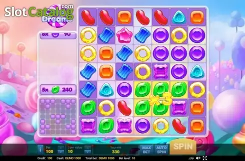 Win screen. Candy Dreams (Evoplay) slot