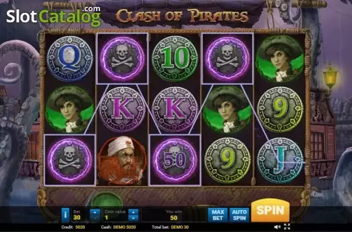 Skärmdump3. Clash of Pirates slot