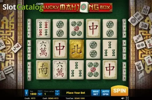 Ekran2. Lucky Mahjong Box yuvası