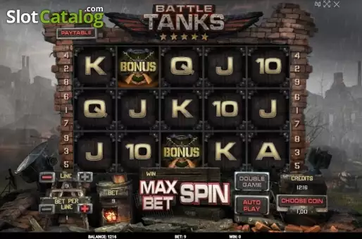 画面2. Battle Tanks カジノスロット