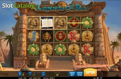 Wild Win screen. Legends of Ra slot