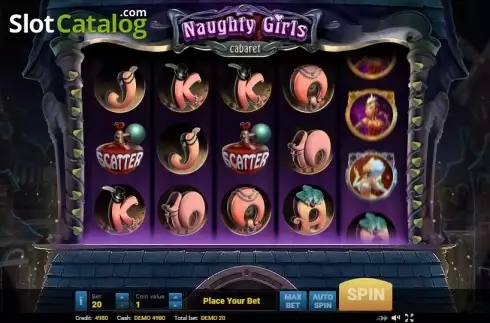Scatter screen. Naughty Girls Cabaret slot