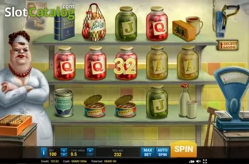 Win screen. USSR Grocery slot