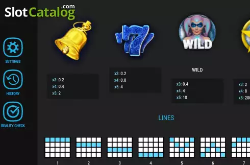Pay Table screen 2. Wild Icy Fruits slot