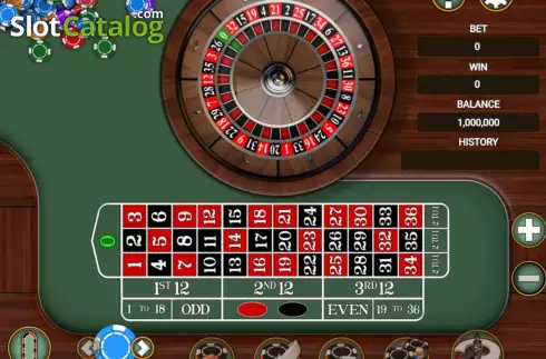 Game screen. Titan Roulette slot