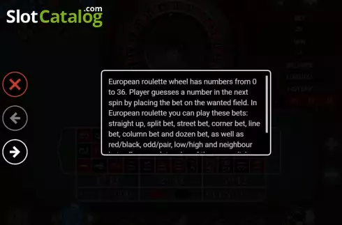 Game Rules screen. Titan Roulette slot