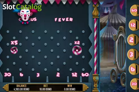 Game screen 3. Circus Fever slot