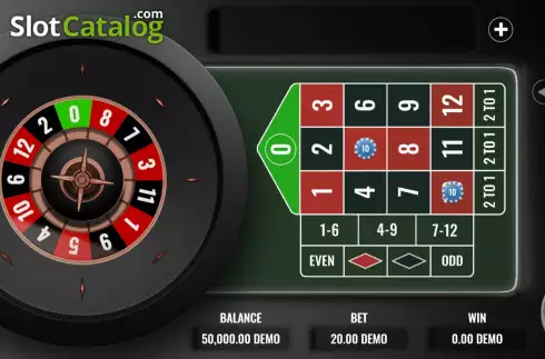 Game screen 2. Mini Power Roulette slot