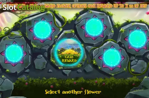 Bonus Game screen. Fairy in Wonderland slot