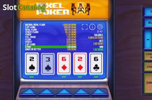 Win screen. Mega Pixel Poker slot