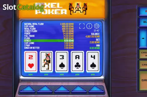 Win screen 2. Mega Pixel Poker slot