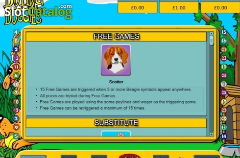 Free Games. Doting Doggies slot