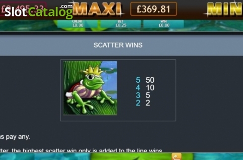 Scatter Wins. Enchanted Prince Jackpot slot