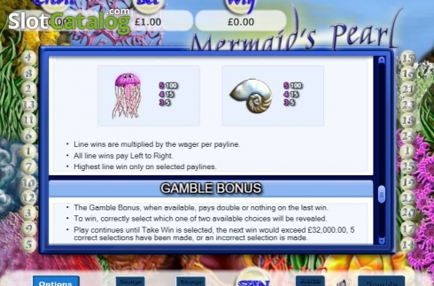 Gamble Bonus. Mermaid's Pearl (Eyecon) slot