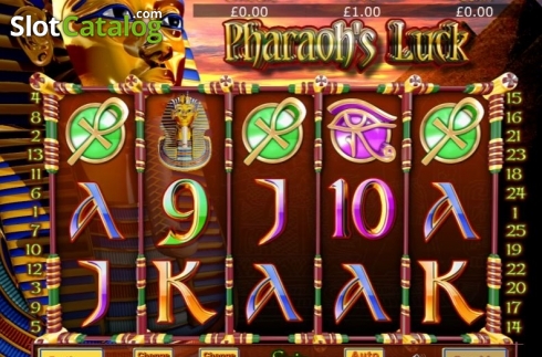 Reel Screen. Pharaohs Luck slot