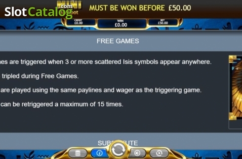 Free Games. Temple of Ausar Jackpot slot