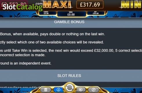 Gamble Bonus. Temple of Ausar Jackpot slot