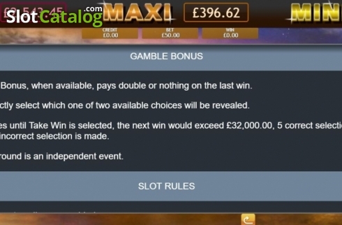 Gamble Bonus. Temple of Iris Jackpot slot