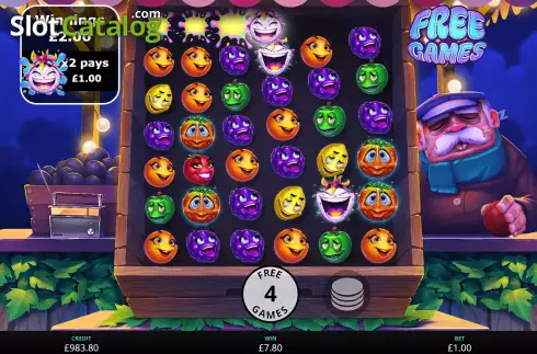 Free Spins Gameplay Screen 2. Fruity Burst 2 slot