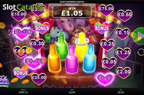 Win screen. Fluffy Favourites LuckyTap slot
