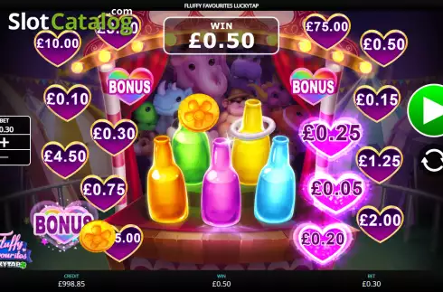 Skärmdump4. Fluffy Favourites LuckyTap slot