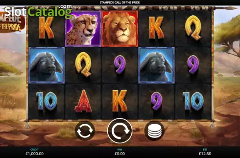 Schermo2. Stampede: Call of the Pride slot