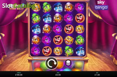 Bildschirm2. Bouncy Balls Sky Bingo slot