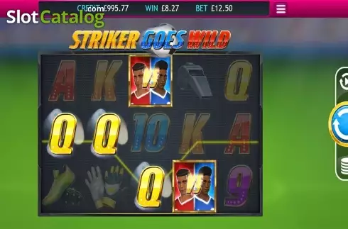 Win screen. Striker Goes Wild slot