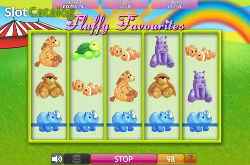 Schermo4. Fluffy Favourites slot