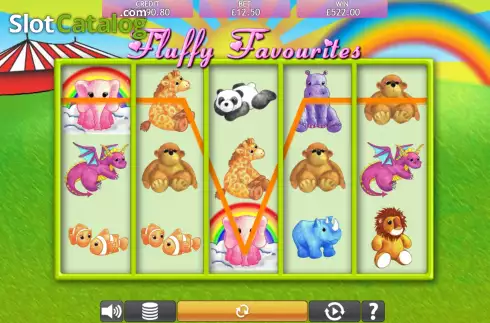 Skärmdump6. Fluffy Favourites slot
