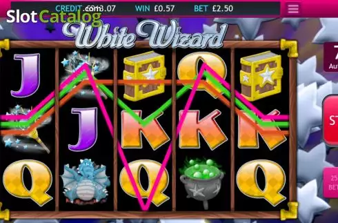 Win Screen 3. White Wizard slot